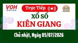 ảnh chụp màn hình xổ số kiên giang 5/7/2026