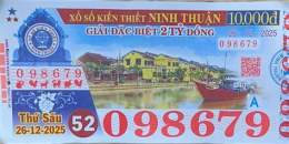 ảnh chụp màn hình xổ số ninh thuận 26 tháng 12