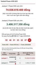 ảnh chụp màn hình xổ số vietlott ngày 22 tháng 1 năm 2026