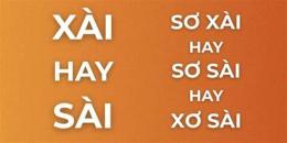 ảnh chụp màn hình xơ xài hay sơ sài