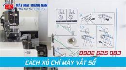 giao diện app cách xỏ chỉ máy vắt sổ 1 kim 3 chỉ