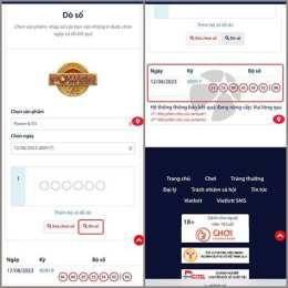 giao diện app xem xổ số kiến thiết hôm qua