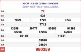 giao diện app xổ số cà mau 22 tháng 09