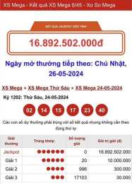 giao diện app xổ số vietlott ngày 24 tháng 5