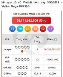 giao diện app xổ số vietlott ngày 3 tháng 5