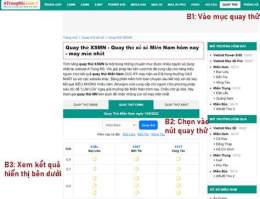 hướng dẫn sử dụng quay thử xổ số miền nam thử hai
