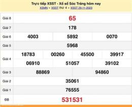 hướng dẫn sử dụng xổ số đài sóc trăng ngày 29 tháng 10