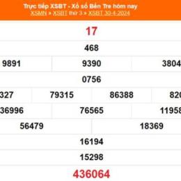 kết quả xổ số bến tre ngày 30 tháng 6