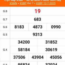 kết quả xổ số bình phước ngày 7 tháng 2