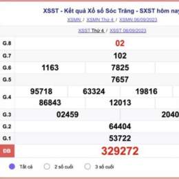 kết quả xổ số sóc trăng ngày 13 tháng 05
