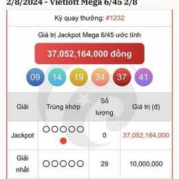 kết quả xổ số vietlott mega 645