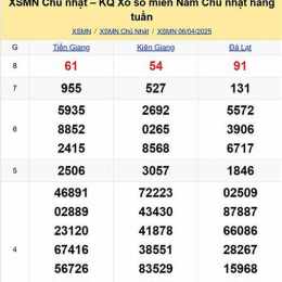 miền nam chủ nhật xổ số miền nam chủ nhật
