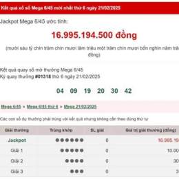 quả xổ số mega