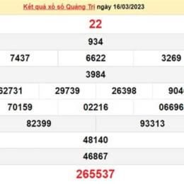 quả xổ số quảng trị