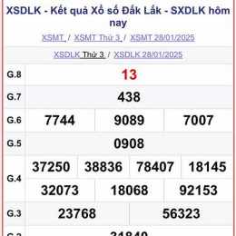 quay thử kết quả xổ số đắk lắk