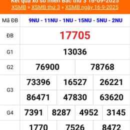 sổ xổ miền bắc hôm nay