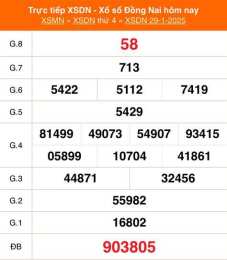 tính năng nổi bật xổ số đồng nai 29 tháng 10 năm 2025