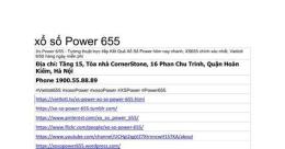 tính năng nổi bật xo so power 655