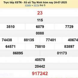 xổ số 24 tây tháng 7