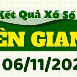 xổ số an giang ngày mùng 6 tháng 11