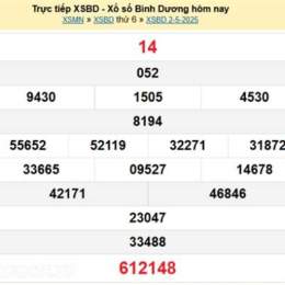 xổ số bình dương 02 tháng 01