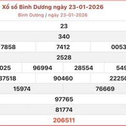 xổ số bình dương 30 ngày gần đây