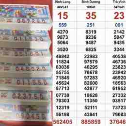 xổ số đài trà vinh ngày 10 tháng 7