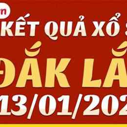 xổ số đắk lắk 13 tháng 01