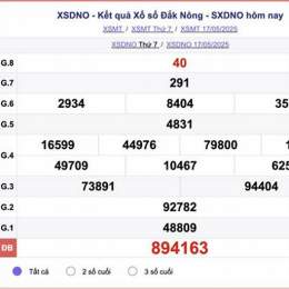xổ số đắk nông ngày hôm qua