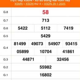 xổ số đồng nai 29 10