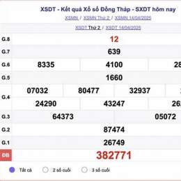 xổ số đồng tháp 12/1
