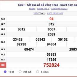 xổ số đồng tháp 6 tây tháng 10