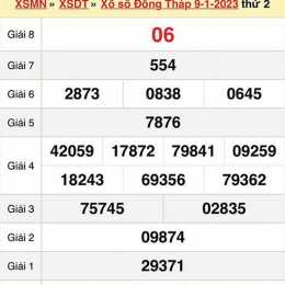 xổ số đồng tháp 6 tây tháng 7