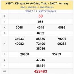 xổ số đồng tháp ngày mùng 8 tháng 6