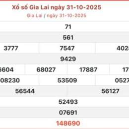xổ số gia lai ngày 31 10