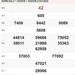 xổ số hcm 27/10