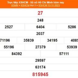 xổ số hồ chí minh 1 tháng 11