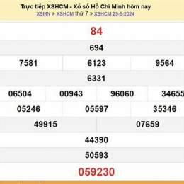 xổ số hồ chí minh mùng 6 tháng 7