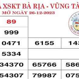 xổ số kiến thiết bà rịa vũng tàu thứ ba