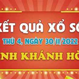 xổ số kiến thiết khánh hòa ngày 30 tháng 11