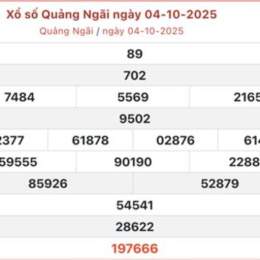 xổ số kiến thiết quảng ngãi ngày 11 tháng 10