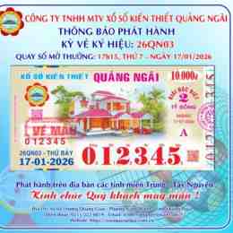 xổ số kiến thiết quảng ngãi ngày 8 tháng 8