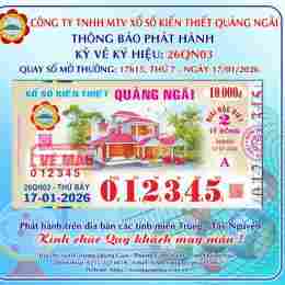 xổ số kiến thiết quảng ngãi ngày 9 tháng 5