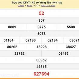 xổ số kiến thiết vũng tàu ngày 1 tháng 9