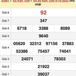 xổ số kon tum 16 tháng 8