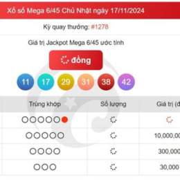 xổ số mega ngày 11 tháng 1