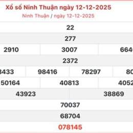 xổ số ninh thuận 12 12