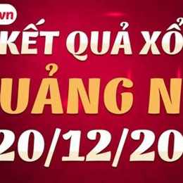 xổ số quảng ngãi 20 tháng 12
