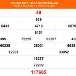 xổ số trà vinh ngày 3 tháng