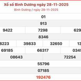 xổ số trực tiếp bình dương hôm nay